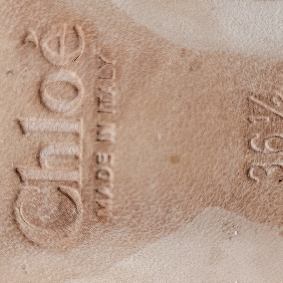 Chloé Lauren Perforated Tan Lasercut Braided Leather Ballet Flats Made Italy 6.5 - Picture 9 of 17